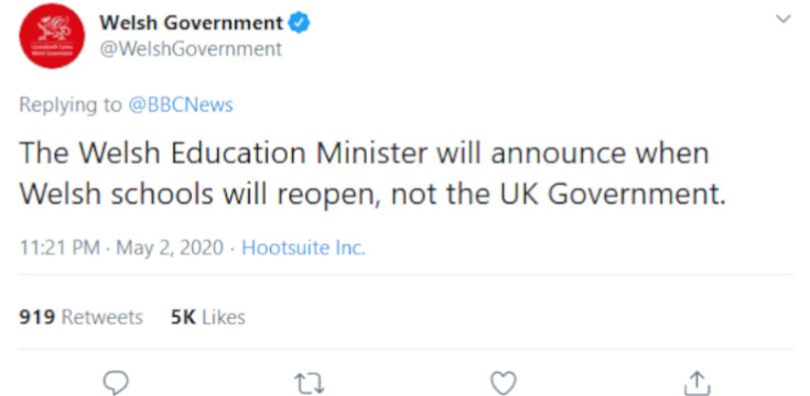 “Education is devolved, please respond”